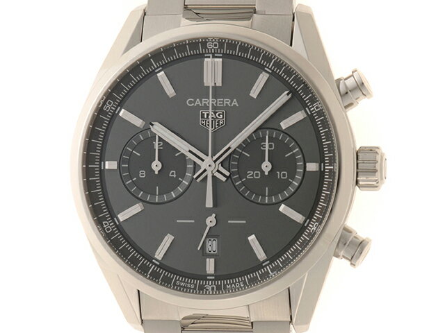 TAG HEUER タグホイヤー カレラ クロノグラフ・キャリバーTH20-00 CBN2012.FC6483 腕時計 ステンレス グレー文字盤 自動巻き メンズ【中古】471