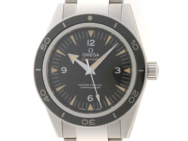 OMEGA オメガ ウォッチ シーマスター300 マスターコーアクシャル 時計 233.30.41.21.01.001 腕時計 ステンレス ブラック 自動巻き ボーイズ【中古】432