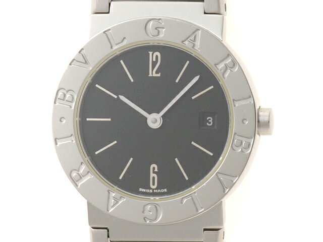 BVLGARI ブルガリ ブルガリ ブルガリ　【205】 BB26SS 腕時計 ステンレススチール ブラック文字盤 -刻印 クオーツ ブラック文字盤 レディース【中古】