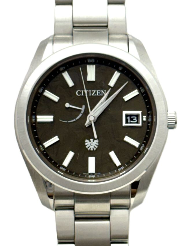 CITIZEN シチズン ザ・シチズン エコドライブ A010-T026761 腕時計 ステンレス ブラウン クオーツ ブラウン文字盤 メンズ【中古】436