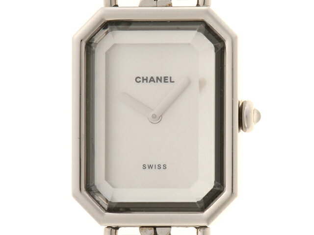 CHANEL シャネル プルミエールM H1639 腕時計 ステンレススチール/レザー ホワイト レディース【中古】472