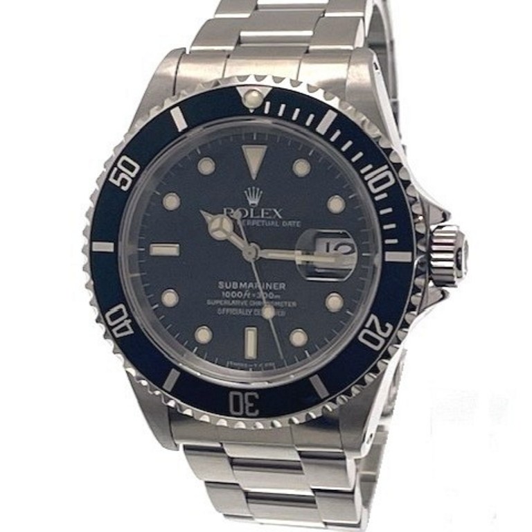 ROLEX ロレックス サブマリーナ デイト 16610 腕時計 ステンレススチール ブラック文字盤 自動巻き メンズ【中古】472
