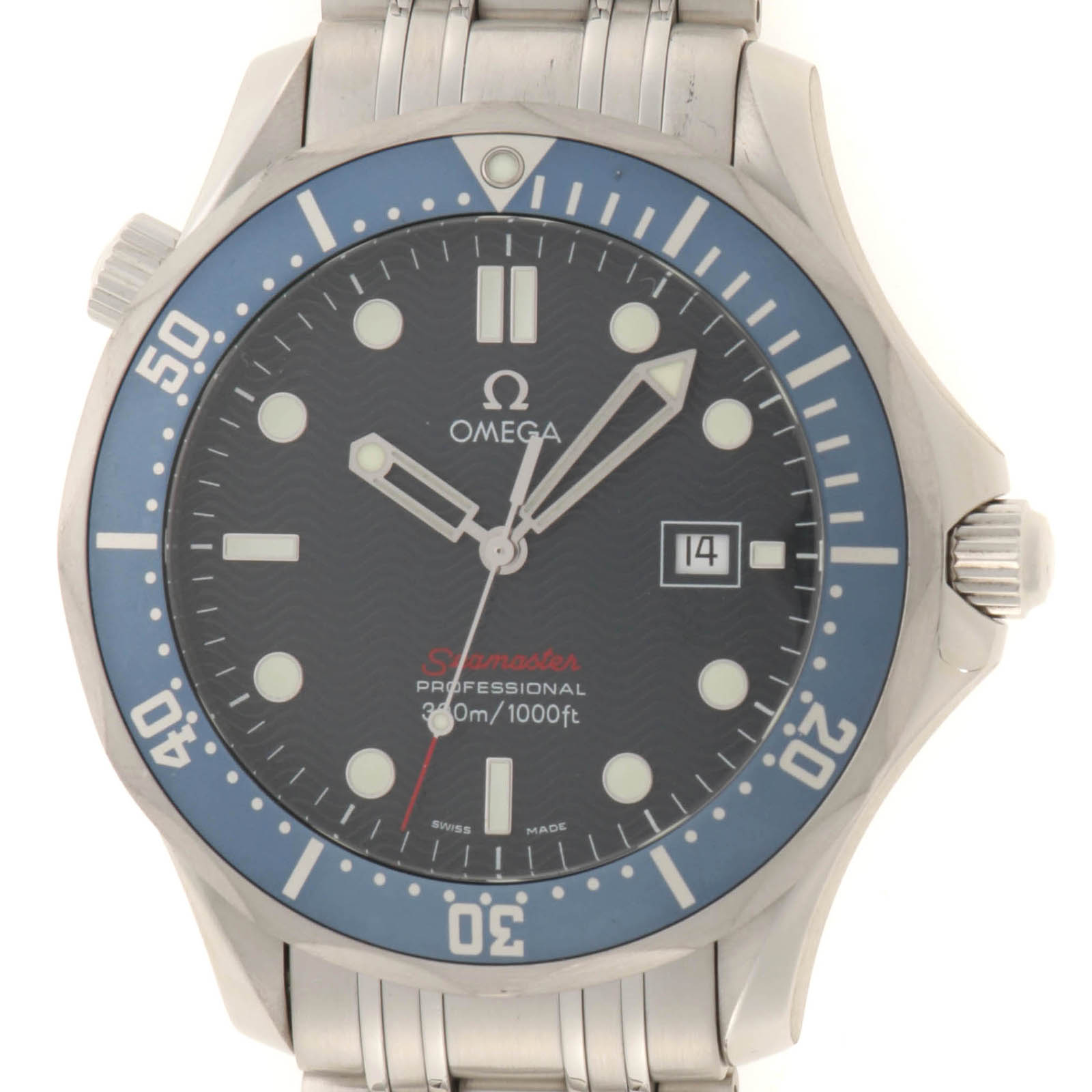 OMEGA オメガ シーマスター300m プロフェッショナル 2221.80 腕時計 ステンレススチール ブルー 自動巻き メンズ【中古】432 2148104135537