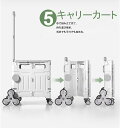 【GW応援ポイント10倍+限定クーポン】 キャリーカート 折りたたみ キャスター付き 2輪 4輪 8輪 2段階 3段階 大容量 キャンプ アウトドア 台車 防災...