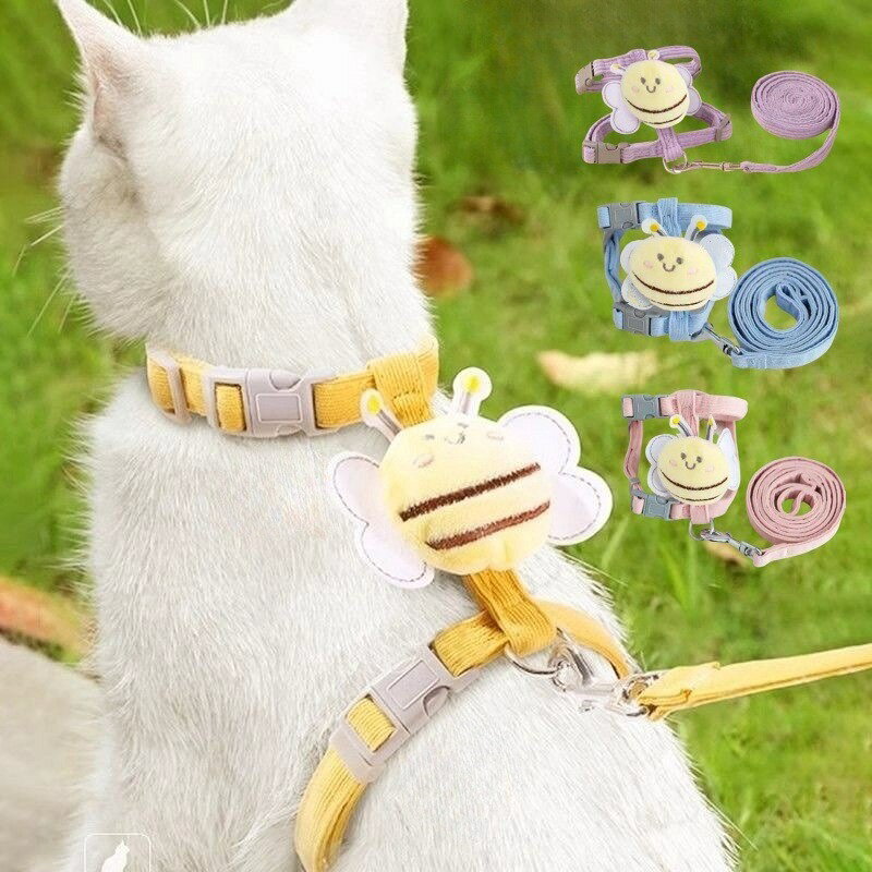 牽引ロープ ハーネスリード ペット首輪 犬 猫 ハーネス 胸当て ペットウェア かわ...