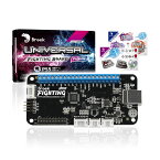 Brook Universal Fighting Board Fusion with Sticker-UFB+UP5 ユニバーサルファイティングボード アーケードコントローラー用変換基板 PS5 Fighting Game/PS4/PS3/ PS Classic/XB 360/Switch/NeoGeo Miniに対応 簡単DIY タッチパッド【日本語バージョン】