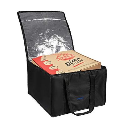 [cherrboll] エコバッグ 買い物バッグ 保冷 保温 収納バッグ 弁当 ランチバッグ 大容量 防水 おりたたみ可能 出前専用 18インチピザ 2