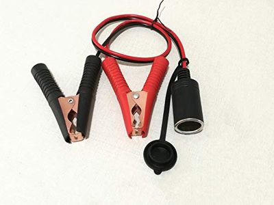 Dongge ワニのバッテリークリップへの12V 24Vシガレットライターソケット ダイレクトバッテリータイプ ..