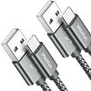 USB Type C ケーブル【1m 2本セット】CLEEFUN タイプ C ケーブル QC3.0対応 3A急速...