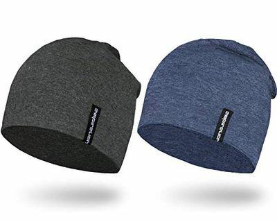 Empirelion 9インチ 薄手 ニット帽 無地ビーニー 夏用 浅い ニットキャップ ランニングキャップ ヘルメットインナーキャップ オールシーズン シンプル 春夏 綿 帽子