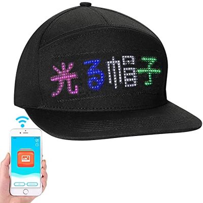 [Jinnal] LED キャップ 光る 帽子 おもしろグッズ 9ヶ言語対応 USB充電式 日本語説 ...