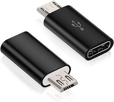 【2個セット】TYPE C to Micro USB 変換アダプター HEXTEK 変換アダプタ Type C メス to Micro USB オス データ転送 充電対応 Xperia Z5 Galaxy S7 Nexus 5/6など