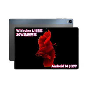 2024 Android 14 タブレット、Widevine L1対応 G99 タブレット、Headwolf HPad5 タブレット 10.5 インチ、Helio G99 8コアCPU 、16GB+128GBメモリ、2K FHDディスプレイ、Widevine L1対応、8500mAhバッテリー+PD/PE 20W Type-C急速充電、8MP+16MPカメラ、SIMフリー
