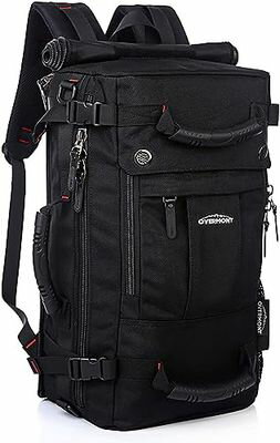 [Overmont] 登山リュック35L 大容量 3WAYビジネスバッグ バイク用 シートバッグ バックパック 15.6インチPC リュックサック スクエア 防水 キャンプ アウトドア 防災 旅行