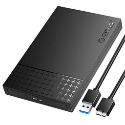 ORICO HDD ケース 2.5インチ USB 3.0-SATA 外付けハードディスク ケース 7mm/9.5mm 2.5インチ SATA HDD SSD 対応 UASP対応 WD Seagate Toshiba Samsung Hitachi PS5 Xboxに対応 2526U3-V1-BK