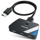 NEWCARE HDMI 切替器 4K@60Hz 3入力1出力 HDMI セレクター3ポートに対応 電源不要 手動【HDMI2.0ケーブル付属0.8m】3D 1080P HDCP2.2に対応【Nintendo Switch/PS5/PS4/Xbox/Fire Stick/Apple TVに適用】 黒