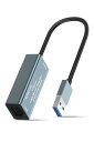 y2024VozNewluck LLANA_v^[ USB3.0 & LLANA_v^ USB3.0 LANΉ 10/100/1000Mbps LLAN ȈՃpbP[W USB & lan ϊA_v^ USB-C to RJ45 MKrbgC[Tlbg Windows/Mac/Giga/SwitchΉ