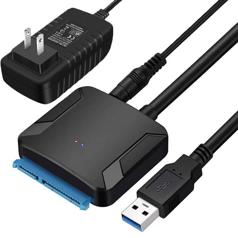 Runbod SATA USB 変換ケーブル 3.5インチ HDD SATA USB変換アダプタ 2.5インチ HDD SSD USB 変換ケーブ..