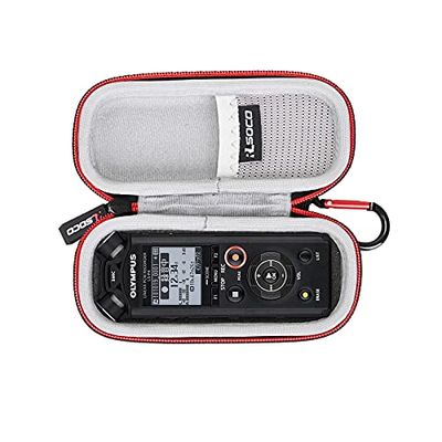 RLSOCO ケース オリンパス OLYMPUS ステレオICレコーダー VoiceTrek DM-750、VN-551PC、VN-541PC、V-873、V-872、V-882、PCMレコーダー LS-P5 、PCMレコーダー LS-P4、パナソニック ICレコーダー RR-XS470-K/RR-XS370-K B等機種に対応 コンパクト 保護性あり