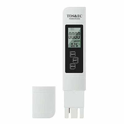 Proster デジタル 水質測定器 TDS ECメーター 測定範囲 0-9990μS/cm 0-9990ppm TEMP PPM検査 プール 温泉 水族館 水耕栽培など対応 18ヶ月保証