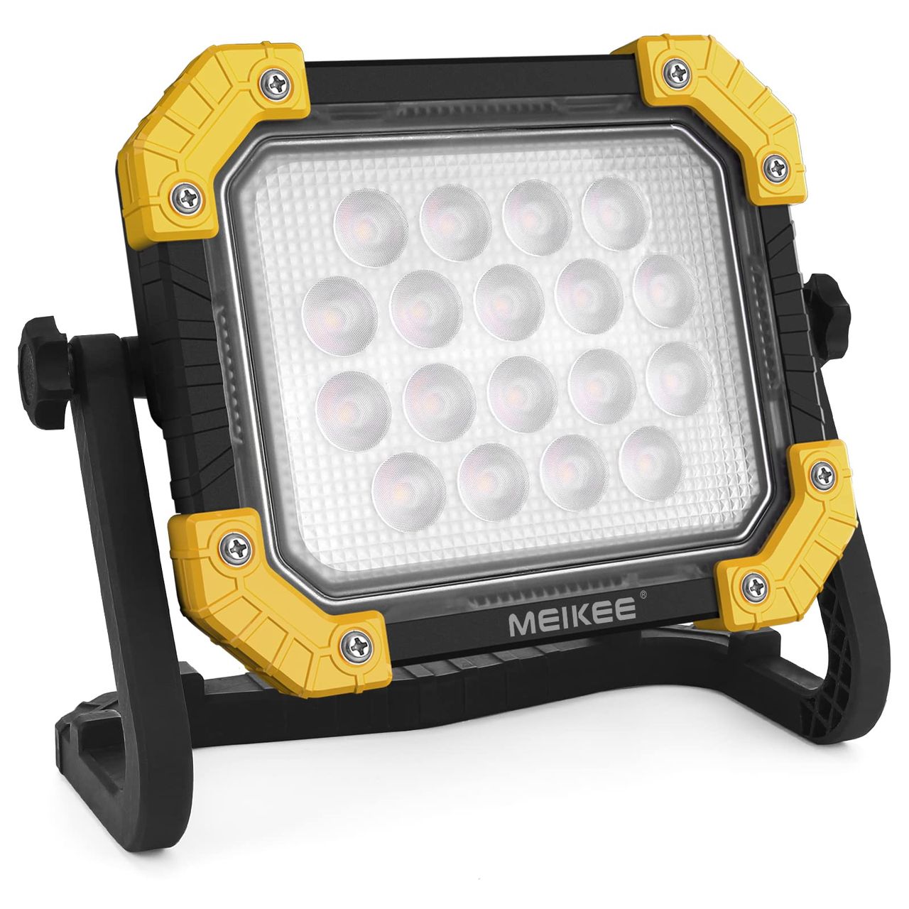 MEIKEE LED 作業灯 ランタン 投光器 200w相当 6000LM 充電式 懐中電灯 アウトドア キャンプ 登山 夜釣り 防災 停電 緊急 地震対策 停電対応 夜間工事 車の修理 非常用 PSE認証済み 3色切替 電球色/ 昼白色/自然光/点滅モード 磁気設計 アウトドア 日本語取扱説明書付き