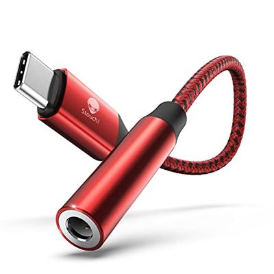 Stouchi usb type c イヤホン 変換アダプター 3.5mm オーディオアダプタ Aux端子 DAC搭載 イヤホンジャック変換 コネクター ハイレゾ対応 通話/音量調節/音楽 ‐phone15/iPad/Xperia/pixel 7/Galaxy S23/Huawei mate60に対応