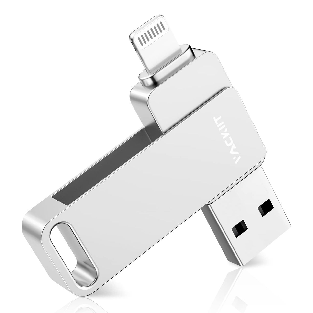 Vackiit「Apple MFi認証取得」iPhone用 usbメモリusb iphone対応 Lightning USB iPhone用 メモリー iPad用 フラッシュドライブ usbメモリ lightningコネクタ搭載 外付 容量不足解消iPhone/ iPad/ iPod/Win /Mac兼用iPad Air/mini/ iPhone 14/14 pro/13/13 pro/13 mini//