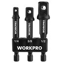 ŹŷԾŹ㤨WORKPRO ѥȥ졼ɥåȥץå 3 Ĺӥå 6.35mm 9.5mm 12.7mmɥ饤 6.35mmϻѼ ưɥ ǮѤ ⶯  ưֽ ǼۥդפβǤʤ1,776ߤˤʤޤ