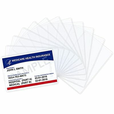 [Wisdompro] カード保護ケース クリア ソフト カ