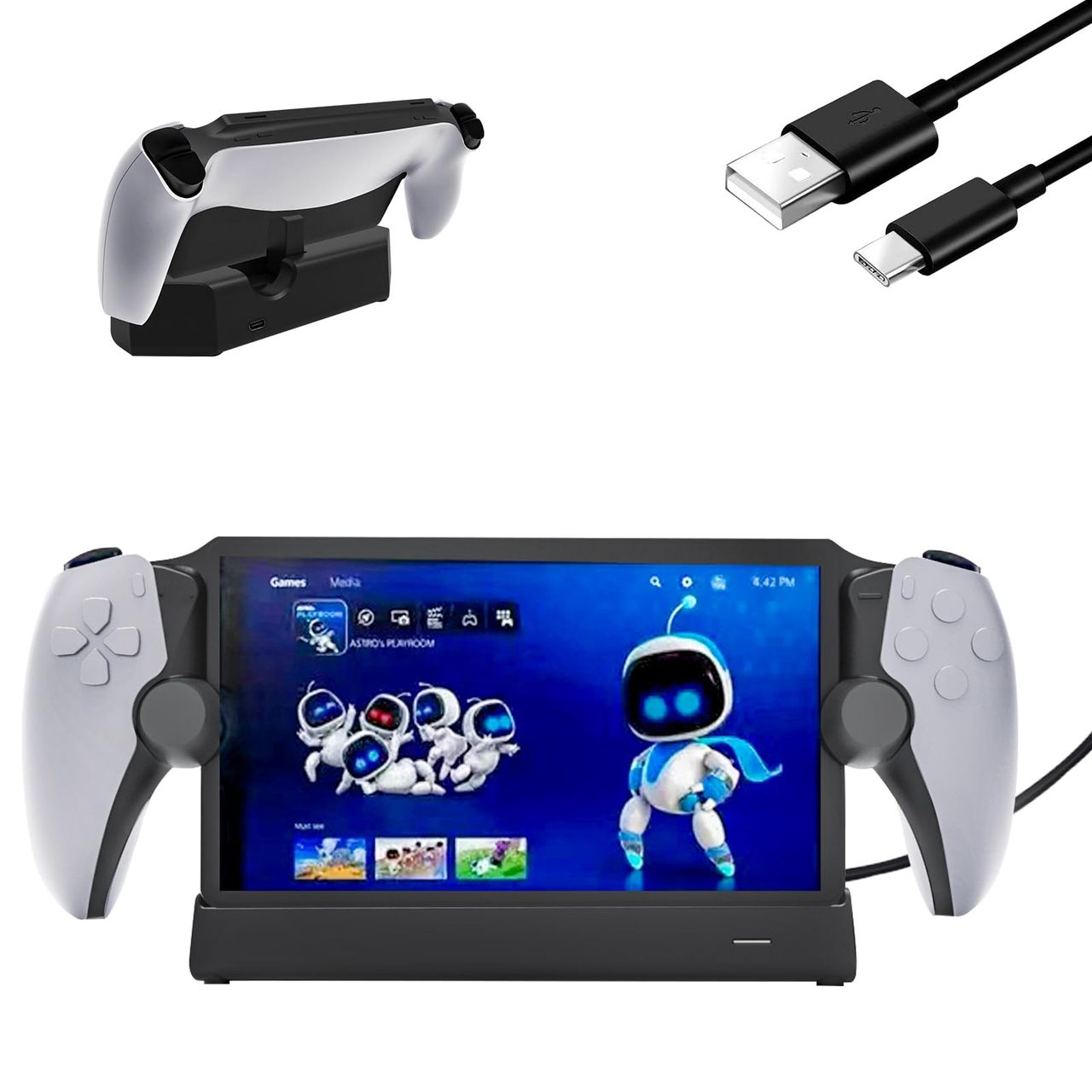 For Playstation Portal 充電ドック PlayStation Portal リモートプレヤー 対応 充電スタンド 充電ステーション Wewi…