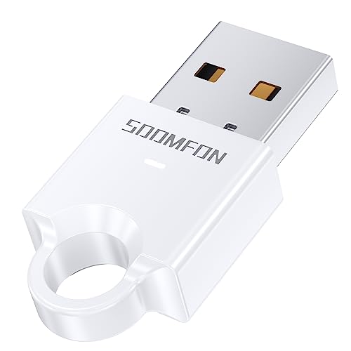 Bluetooth A_v^ 5.0 - SOOMFON PC Bluetooth V[o[ USB u[gD[X A_v^ hO t  ~j őʐM20M Windows 11/10/8.1/7/LinuxΉ MacΉ ^ x BLRȓd