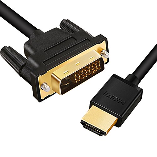 LINKINPERK HDMI-DVI 変換ケーブル,HDMI- DVI24 1オス,1080P (1.5m)