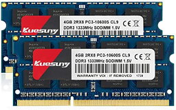 DDR3 1333 ノートPC用メモリ DDR3-1333 PC3-10600 4GB×2枚204Pin CL9 1.5V Non-ECC SODIMM 8GB PC3-10600S