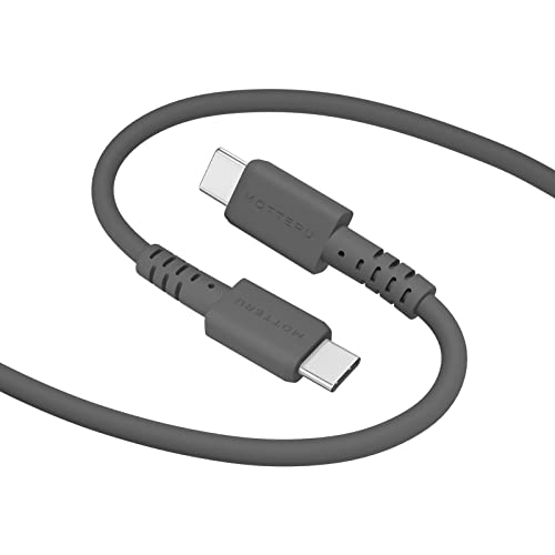 MOTTERU (モッテル) USB-C to USB-C シリコンケーブル 充電 データ転送 iPhone15シリーズ対応 しなやか..