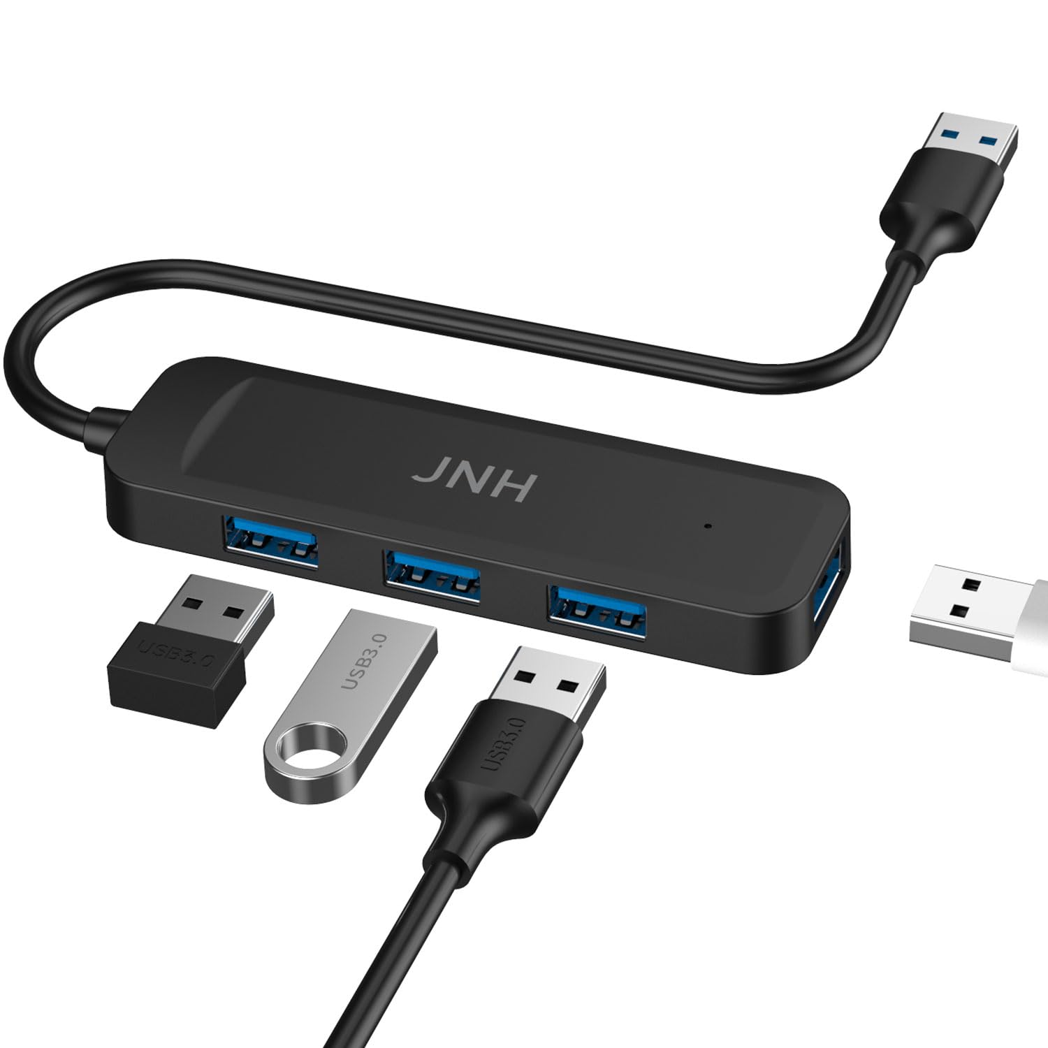 JNH USB nu USB3.2 Gen1 4|[g 5Gbps] USB-Ag USB HUB oXp[ y PS4 PS5 Windows MacBook OS Linux Ή ݑΖ