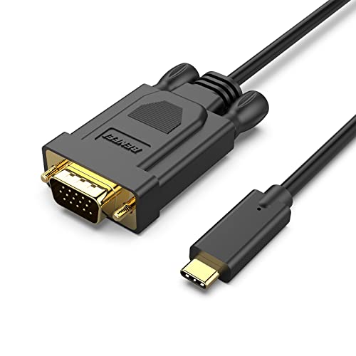 BENFEI 0.9m USB C - VGA ケーブル、USB Type-C - VGA ケーブル [Thunderbolt 3/4 互換] iPhone 15 Pro/Max、MacBook Pro/Air 2023、iPad Pro、iMac、S23、XPS 17、Surface Book 3 および もっと…