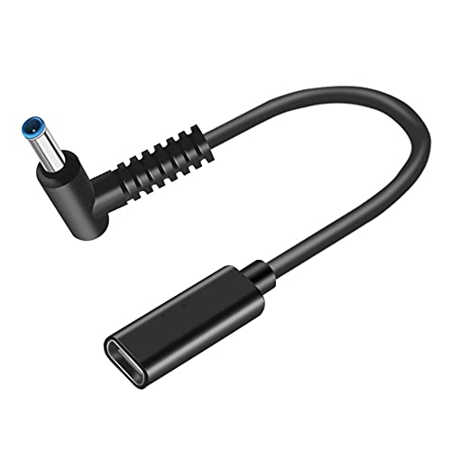 楽天ダイコク屋本店楽天市場店fine-R タイプC USB-C 入力 DC 4.5×3.0mm 変換 HP 専用 ヒューレットパッカード ノートパソコン PD 充電 TYPE-C 変換アダプター AC充電ケーブル （PL保険加入品）（CA 4530HP）