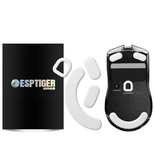EsportsTiger マウスソール ICE マウスフィート Razer Viper V2 Pro 用 白 ICE ゲーミングマウス 滑り強化 1セット入り 新旧パッケージランダム出荷