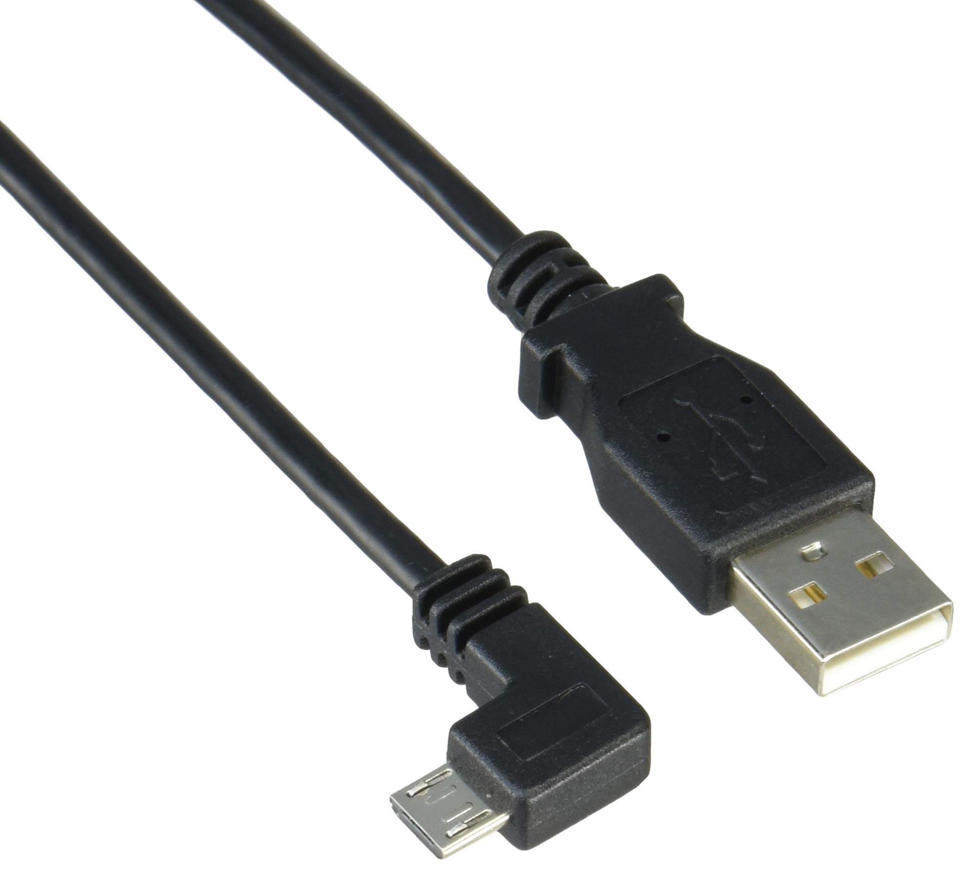 StarTech.com スマホ充電Micro-USBケーブル 0.5m L型左向きマイクロUSB (オス) - USB-A (オス) 24AWG ..