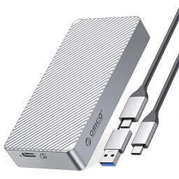 ORICO M.2 SSD 外付けケース USB4.0 NVMe ケース M.2 SSD ケース 40Gbps NVMe PClE M-Key(B+M Key)2280 に適用 Thunderbolt 3/4 USB3.2/3.1/3.0/Type C互換性あり 外付ハードディスクケース M214C3-U4 (Silver 40Gbps)