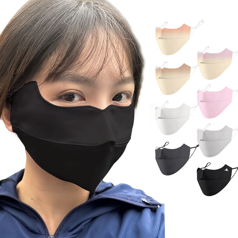 [Besince] スポーツマスク フェイスマスク UPF50+ UVカット紫外線対策 洗えるマスク 日焼け防止 日よけ ひんやり 接触冷感 冷感マスク 息苦しくない 速乾 男女兼用 フェイスカバー フェイスガ…