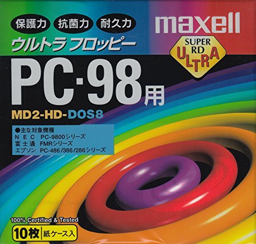 商品情報商品の説明説明 5.25インチ 2HD フロッピーディスク 10枚パック 主な仕様 ・タイプ：2HD ・フォーマットの有無：あり (MS-DOSデータフォーマット) ・記憶容量：1.6MB/2.0MB(アンフォーマット時) ・原産国：日本 ・入数：10枚 ・カラー：ブラック ・包装形態：紙箱に10枚入り (個別包装なし)主な仕様