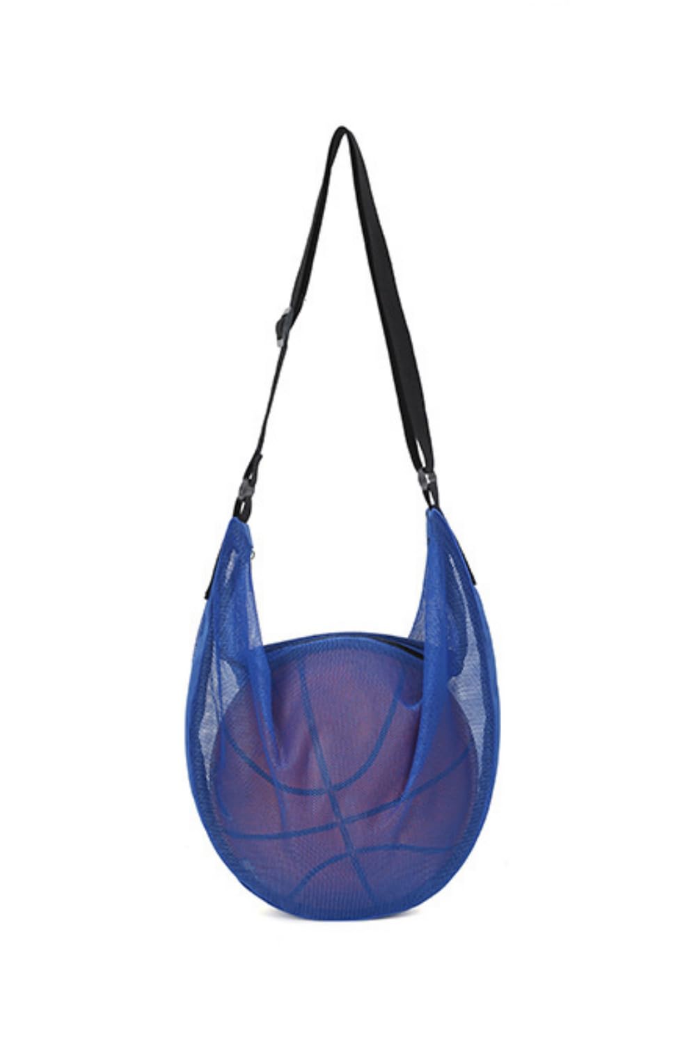 YFFSFDC バスケットボールバッグ サッカーポーチバッグ ラグビー用リュック 多機能 収納 肩掛け 斜めがけ 軽量 携帯に便利 (ブルー)