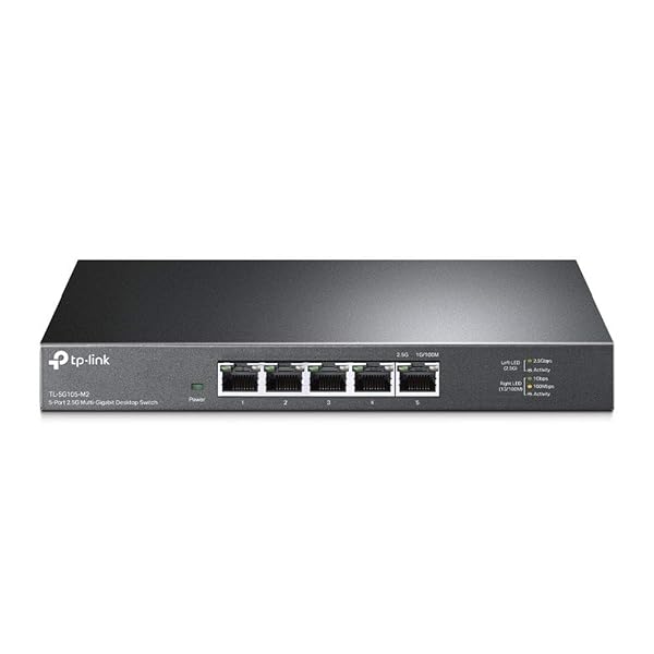 5ポート 2.5Gbps ハブ アンマネージ スイッチングハブ TL-SG105-M2