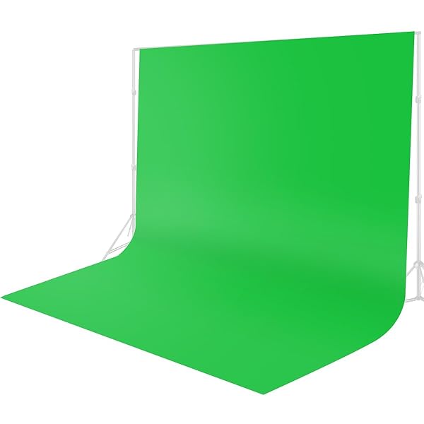 クロマキー グリーンバック 布 300 x 300 cm 背景布 緑 撮影用 zoomのバーチャル背景 green screen 糸..