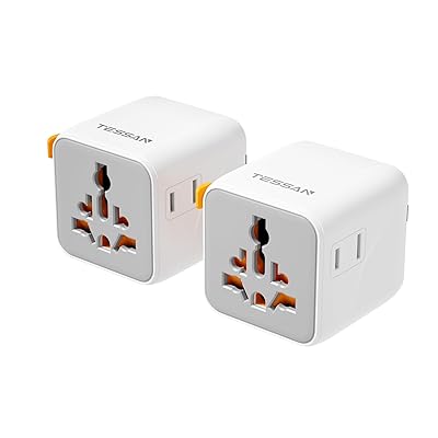 海外 変換プラグ 全世界対応 海外旅行 便利グッズ ACコンセント2個 コンセント変換プラグ C/O ...