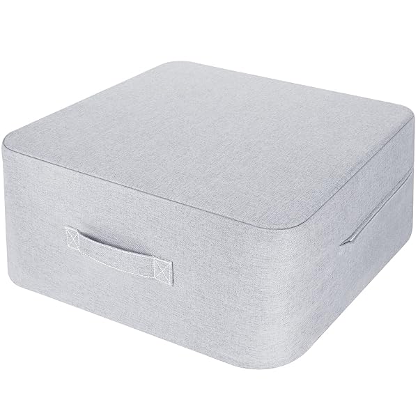 トランポリン 室内 大人用 静音 エクササイズ 家庭用 省スペース 外カバー取り外し 洗濯可能 (50x50x20cm, グレー)