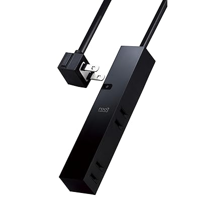 電源タップ 見せるインテリア roo't(ルオット) 4個口 1.5m ブラック AVT-D3-2415BK 電源タップ 見せるインテリア roo't(ルオット) 4個口 1.5m ブラック AVT-D3-2415BK