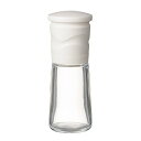 ミル 90ml セラミック ソルト&ペッパー 結晶塩 岩塩 胡椒 ス 山椒 調味料入れ 粗さ調節 分解洗浄 ホワイト CM-15N-WH