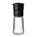 ミル 90ml セラミック ソルト&ペッパー 結晶塩 岩塩 胡椒 ス 山椒 調味料入れ 粗さ調節 分解洗浄 ブラック CM-15N-BK
